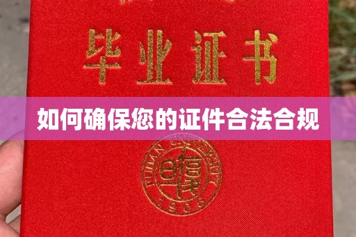 南郊如何确保您的证件合法合规