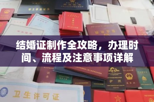 南郊结婚证制作全攻略，办理时间、流程及注意事项详解
