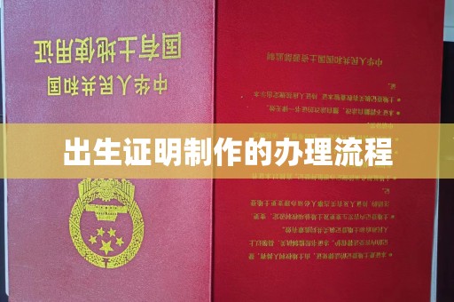 南郊出生证明制作的办理流程